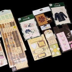 HUGE LOT 30 Packages Of Stickers & Embellishments Crafts Scrapbooking Hobbies
