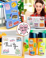 300PCS Motivational Sticker, Inspirational Words Stickers for Teens Adults Stude
