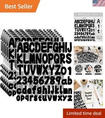 Letter Sticker 1.5 Inch,16 Sheets Alphabet Stickers,Vinyl Self Adhesive Water…