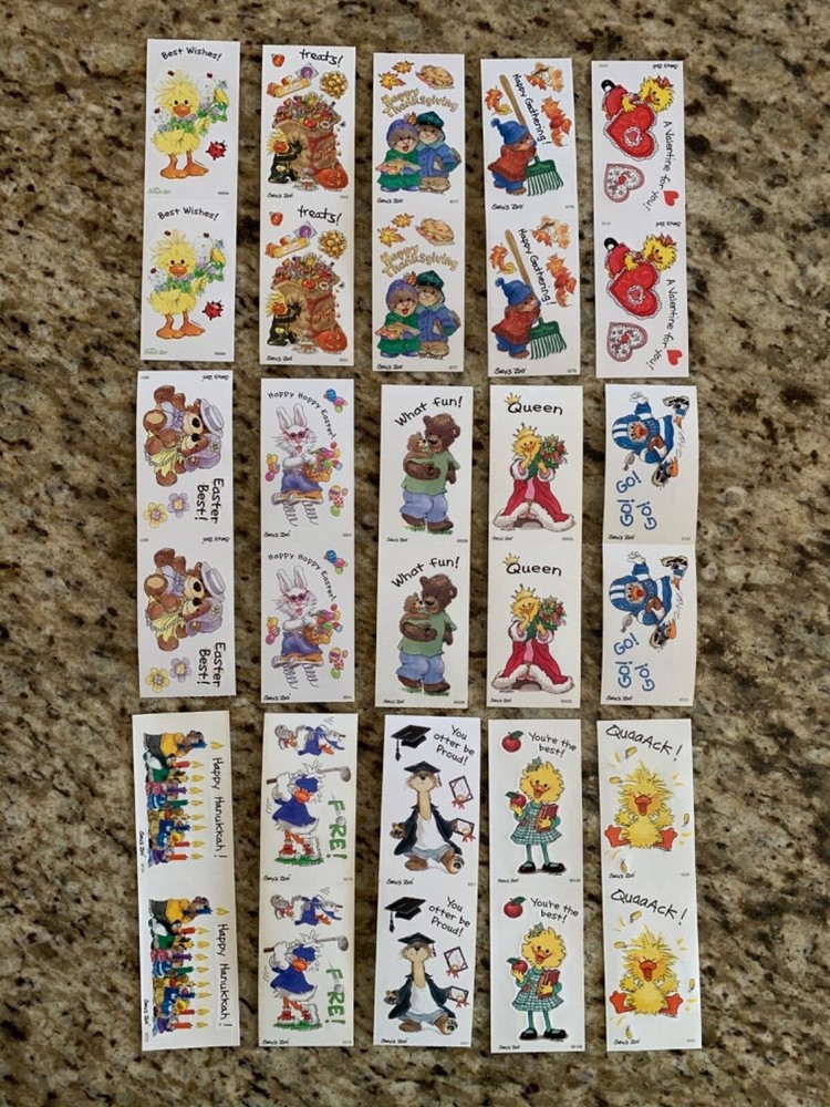 Suzy’s Zoo stickers: 30 modules (15 designs) lot 2