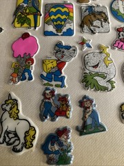 Vintage Puff Sticker Collection 1 Binder Page Good Condition 80s 90s Smurfs CPK