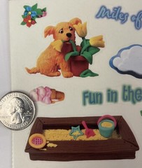 BACKYARD FUN Mylar Stickers Approx.4-1/4″x 11″Miss Elizabeth’s •Camping•Outside•