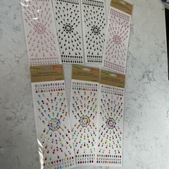 7 Stickers Starburst Gems Multi Color Jewels Rhinestones Bling Crafter’s Square