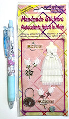 White Prom Dress Love Stickers Scrapbooking Card Journal Planner