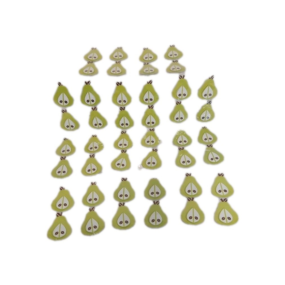 11 (4 Peice) Packages Pear Fruit 3D Dimensional Stickers Scrapbooking Michael’s