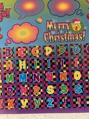 Vintage Lisa Frank Vintage Y2K Sticker Sheet Friends Holidays Alphabet S1273-01