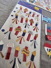 Lot Of Various Transportation Scrapbooking Or Card Making Stickers
