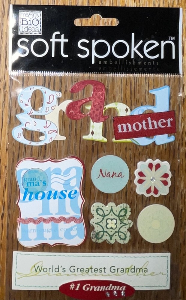 Soft Spoken Grandmother Nana Worlds Greatest Grandma Mom Grammy Family Stickers