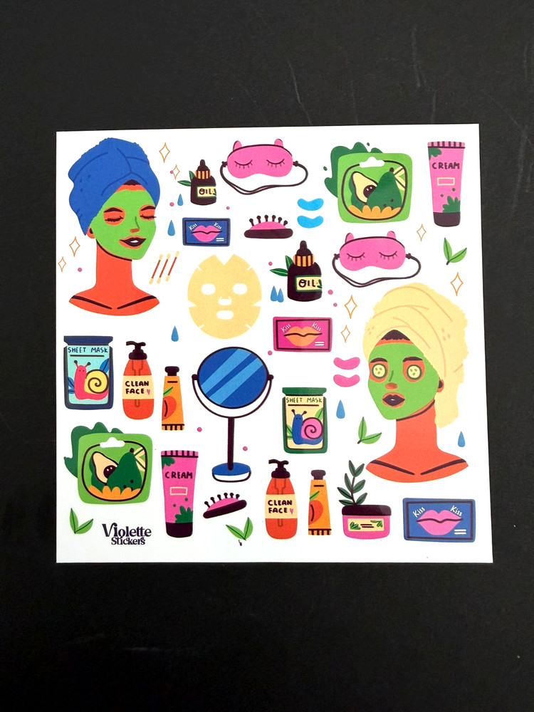 Violette Stickers Face Time Crafts Planner Supply Scrapbook