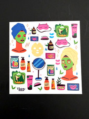Violette Stickers Face Time Crafts Planner Supply Scrapbook