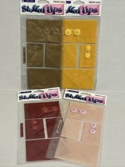 Sticko Stuffed Ups Adhesive Envelopes Lot Of 4 Baby Pink Red Gold & Yellow