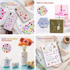 880pcs Gem Stickers Rhinestones for Crafts – Self Adhesive Jewels Stickers, A…