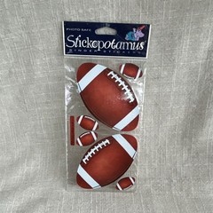 Stickopotamus Dimensional Stickers American Football Brown White SPPH13