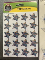 Huge Mixed Lot Foil Adhesive Star Student Stickers Colorful Reward NEW