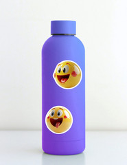 Happy Emoji Die Cut Vinyl Stickers Set Scrapbooking Laptop Water Bottle