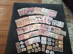 100 Pc Scrapbooking Supplies JJ Craft Kit Florabunda Theme Ephemera New Product