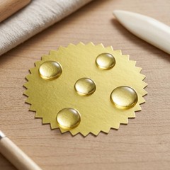 300 Pack 2 Inch Round Gold Foil Seal Stickers for Certificates Sealing Labels
