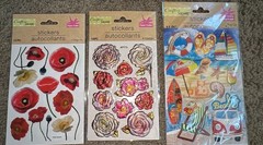 Lot of 39 Packages of Crafters Square Pop Up Stickers Scrapbooking Large Variety