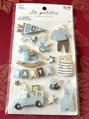 BEAUTIFUL BABY BOY 3D STICKERS – THE PAPER STUDIO LA PETITES TOYS TRUCK HORSE