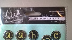 My Mind’s Eye Chalk Studio 2 Halloween Alphabet Letters Craft Scrapbooking Decor