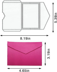 Envelope Die Cuts for Card Making & Scrapbooking, Metal Template Molds for DIY P