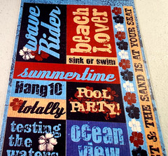 Reminisce Wave Crashers Beach Ocean Cardstock Stickers 12″ Scrapbooking 2 Sheets