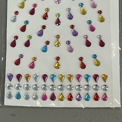 Stickers Starburst Gems Multi Color Jewels Rhinestones Bling Crafter’s Square