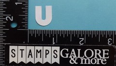 EK SUCCESS Paper Shapers Craft Punch Lower Case u Alphabets Letters #A31