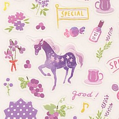 MIDORI Stickers for Planners, Single Color Stickers, Purple, 82562006
