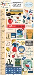 Carta Bella SCHOOL DAYS 6″x13″ Chipboard Accents Scrapbook Journal Planner
