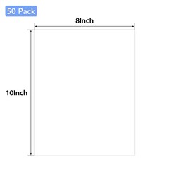 , 8×10 Picture Mat Matte Backerboards for Framing. Pack Contains 50 Backing B…