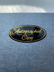 1×2 inch 300PCS Autographed Sticker by The Author inch, Black