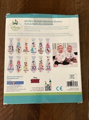 Disney Baby Mickey Mouse Monthly Milestone Stickers, New in Box
