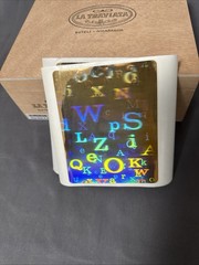 3D Holographic Alphabet Typography Art Sticker Sheets Lot of 2 Rainbow Prism
