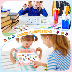 1,536pcs Holographic Flower Stickers 0.6″,Sparkly Floral Reward Stickers for …
