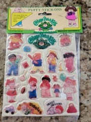 Vintage 80s Cabbage Patch Dispatch 1984, Puffy Stickers, Diaper, Free Shipping