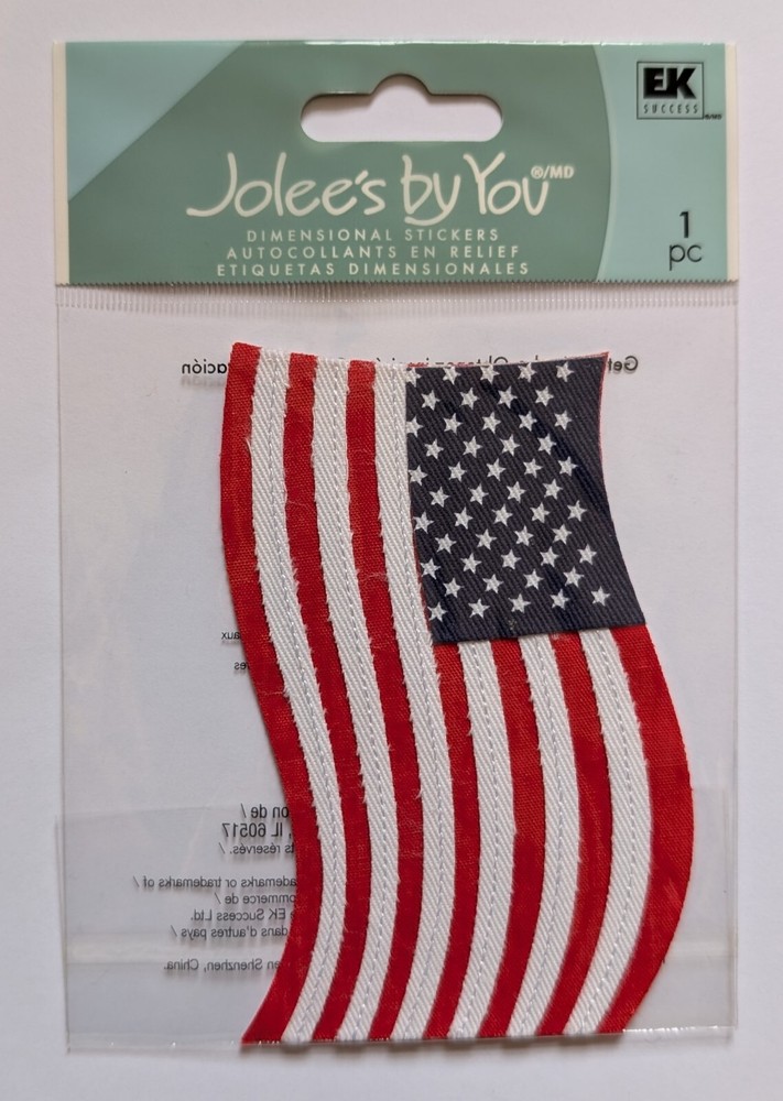 Jolee’s Old Glory American Flag USA Scrapbooking Embellishment