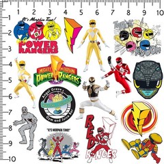 MIGHTY MORPHIN POWER RANGERS VARIETY DIE CUT VINYL 50 CT STICKER PACK