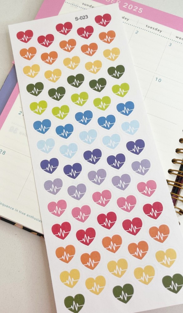 Valentine’s Day, Love, Girlfriends, Heart, Handmake Erin Condren Planner Sticker