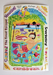 NRN Designs CARIBBEAN VACATION Timeless Treasures Sticker Frames Build-a-Scene