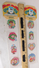 Cabbage Patch Kids Scratch ‘N Sniff Stickers VTG 1984 Jelly Bean & Chocolate