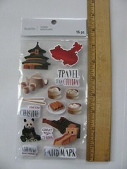 Recollections Stickers CHINA 15 Pieces NIP