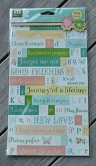 Making Memories Flower Patch Title Alpha Stickers 164 pieces 31802 2008
