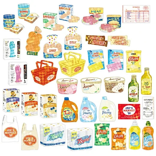 Papermint Supermarket Stickers – holographic flake stickers