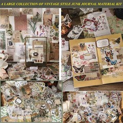 520Pc Vintage Scrapbook Supplies Aesthetic Scrapbook Stickers for4050