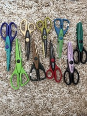 Huge Scrapbooking Crafting Lot Punches Cutters Scissors School Teacher Stamps