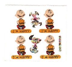 Vintage 80’s StickerMagic Prism Charlie Brown Peanuts Snoopy Dog Sticker Mod