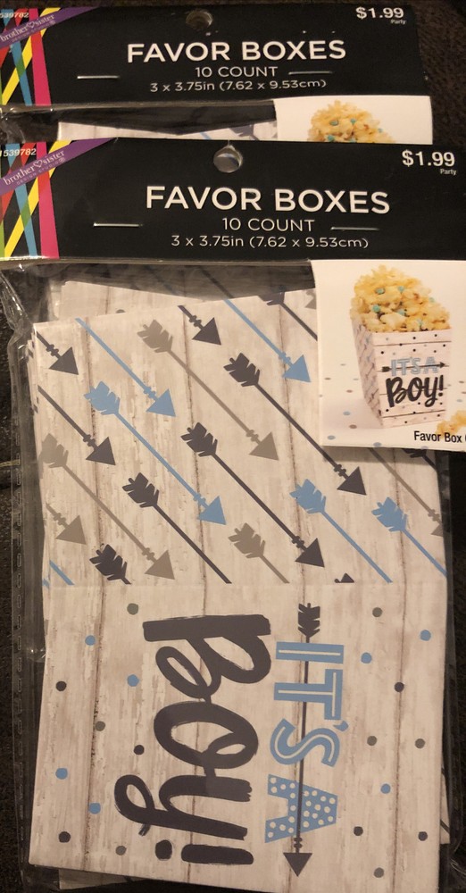Brother 🤍Sister It’s a boy favor boxes 2 packages