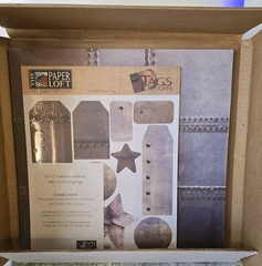 The Paper Loft Textures CardStock with Coordinating Tags for Scrapbooks
