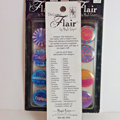 «MAGIC SCRAPS» Multi-Color Designer Flair Embellishments – Pack of 12